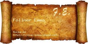 Follner Emma névjegykártya